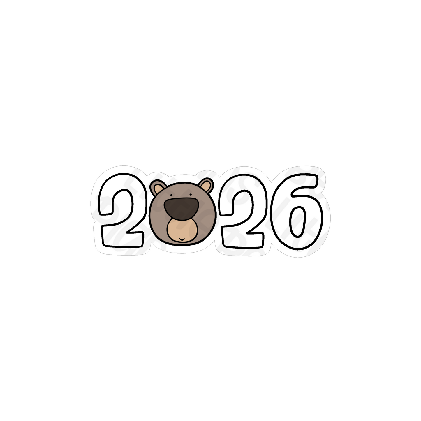 2026 Bear Vinyl Stickers