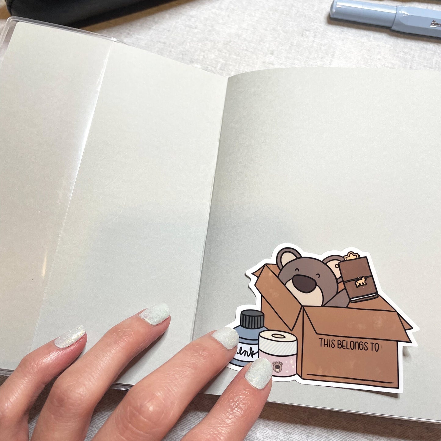 This Belongs To... Bear Vinyl Sticker