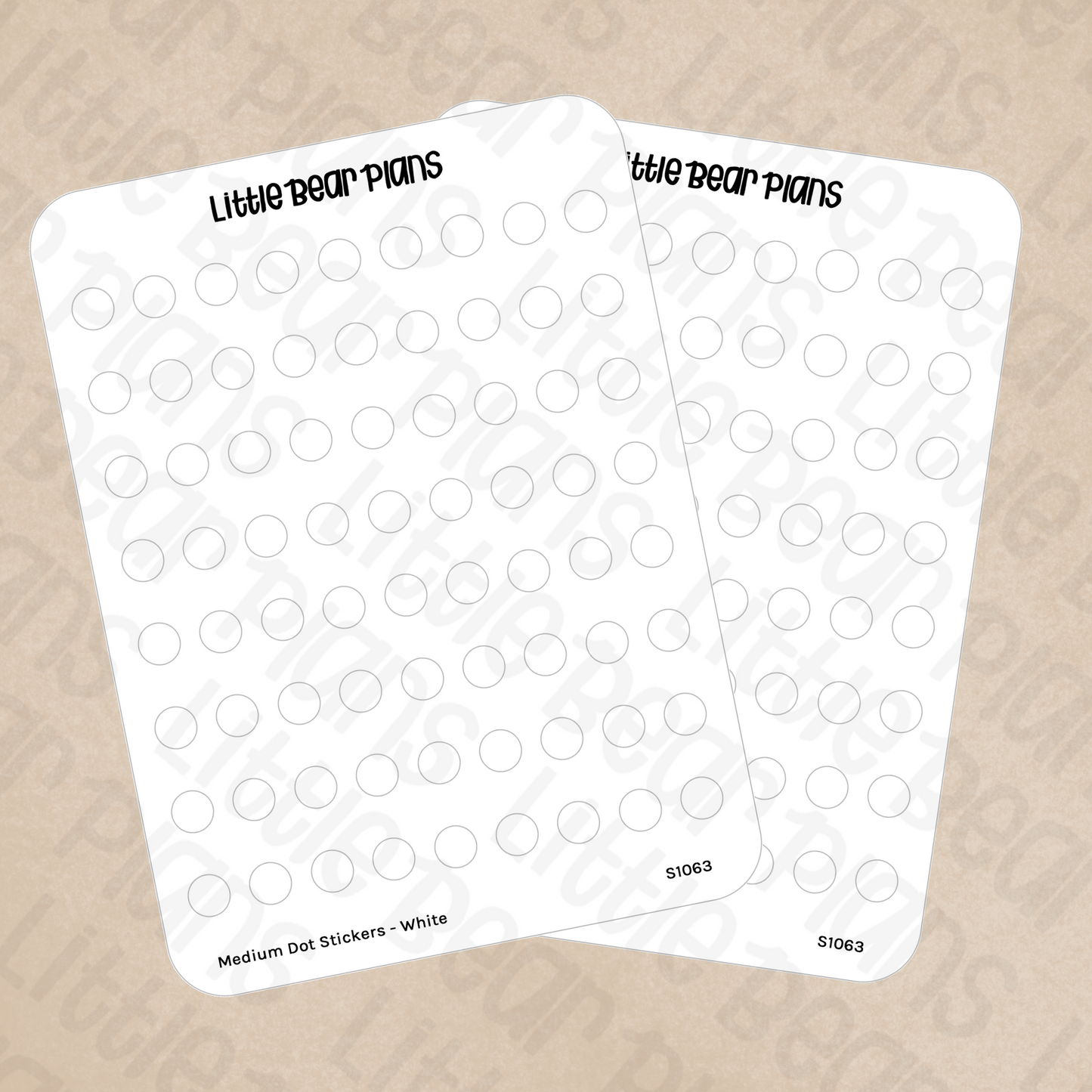 White Medium 6mm Dot Stickers