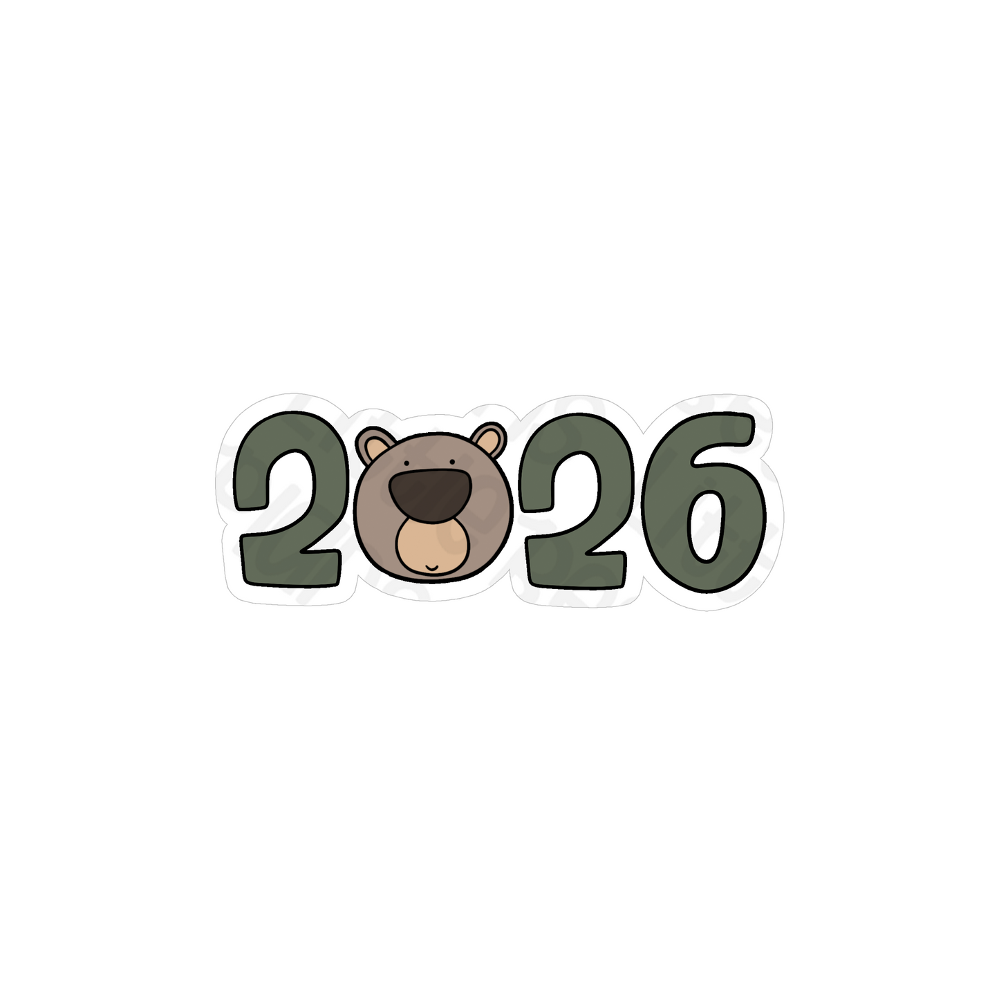2026 Bear Vinyl Stickers