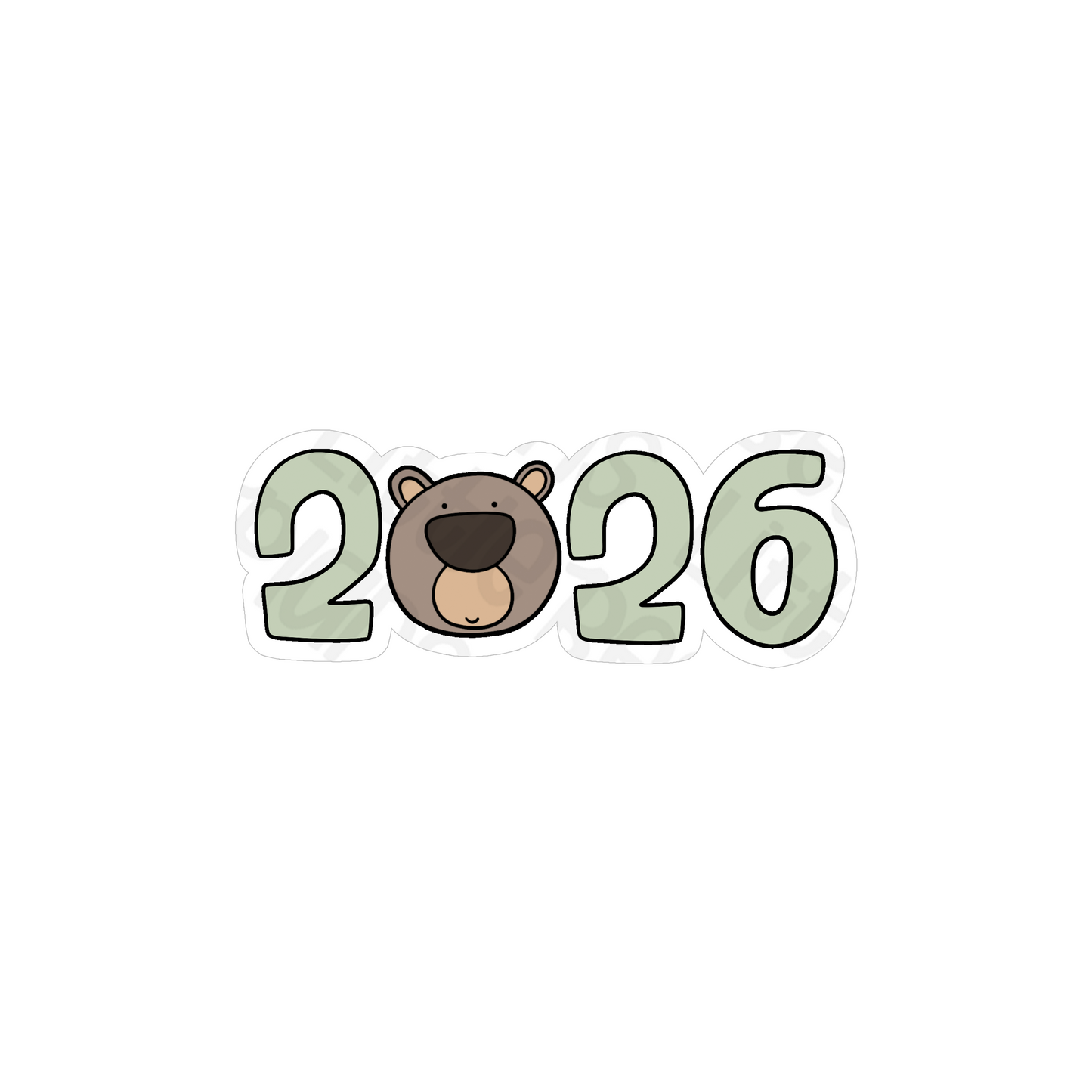 2026 Bear Vinyl Stickers