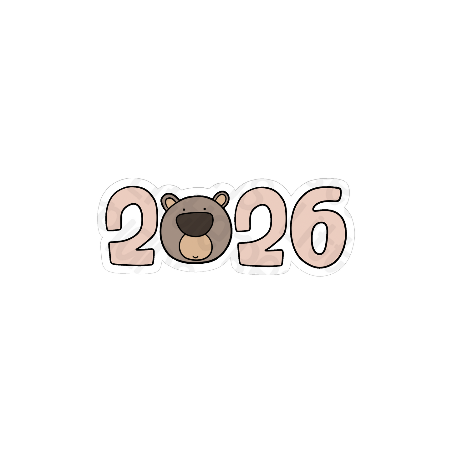2026 Bear Vinyl Stickers