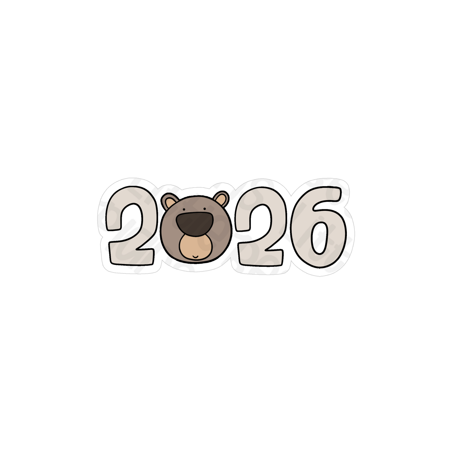 2026 Bear Vinyl Stickers