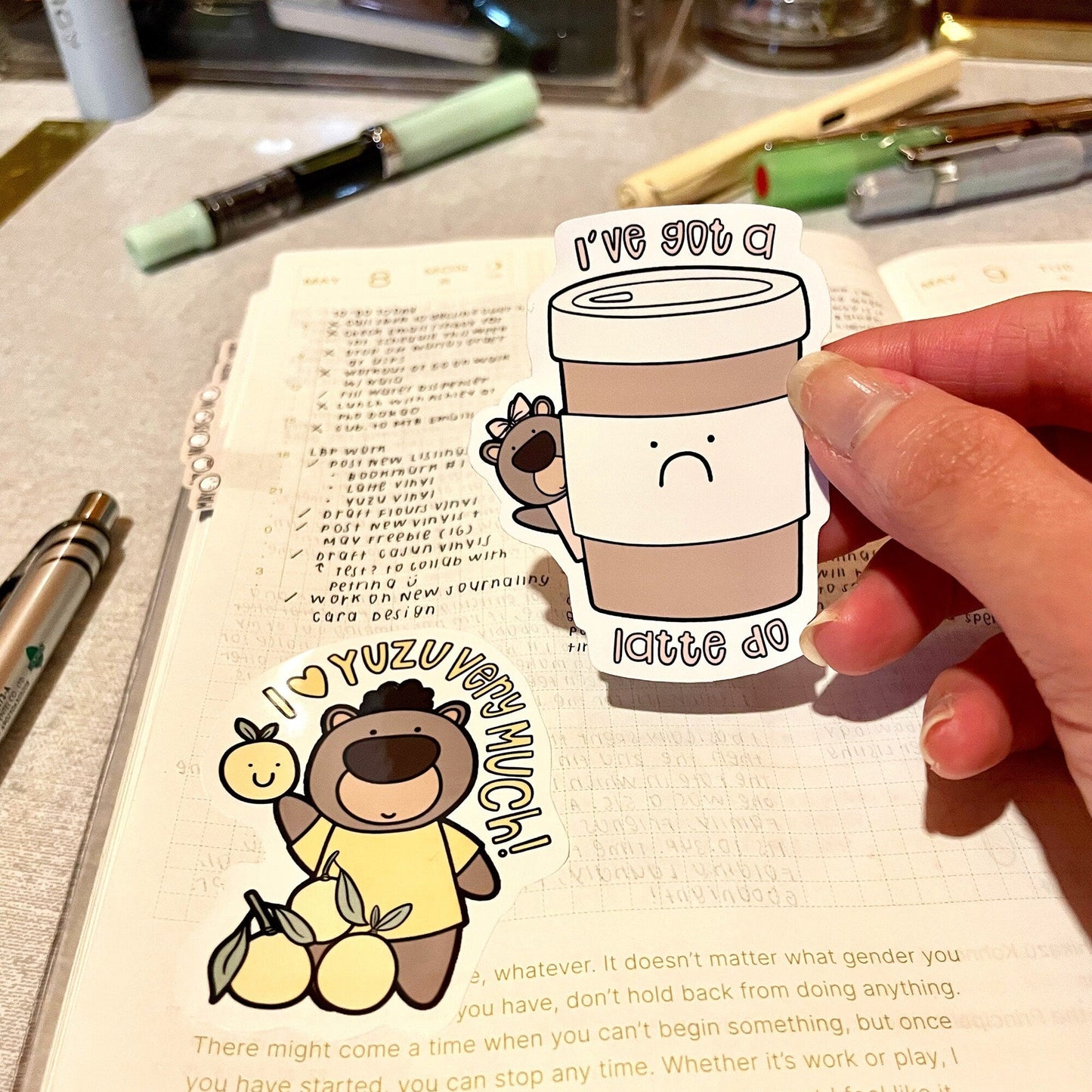 "I Have A Latte Do" Vinyl Sticker