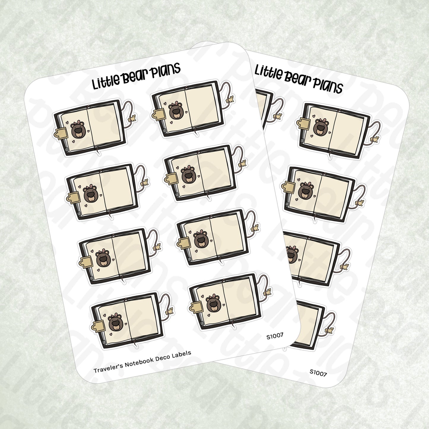 Traveler's Notebook Deco Label Sticker Sheet