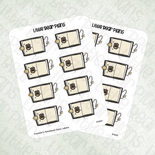 Traveler's Notebook Deco Label Sticker Sheet
