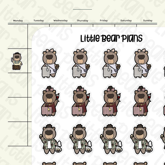 Travel Bear Deco Sticker Sheet