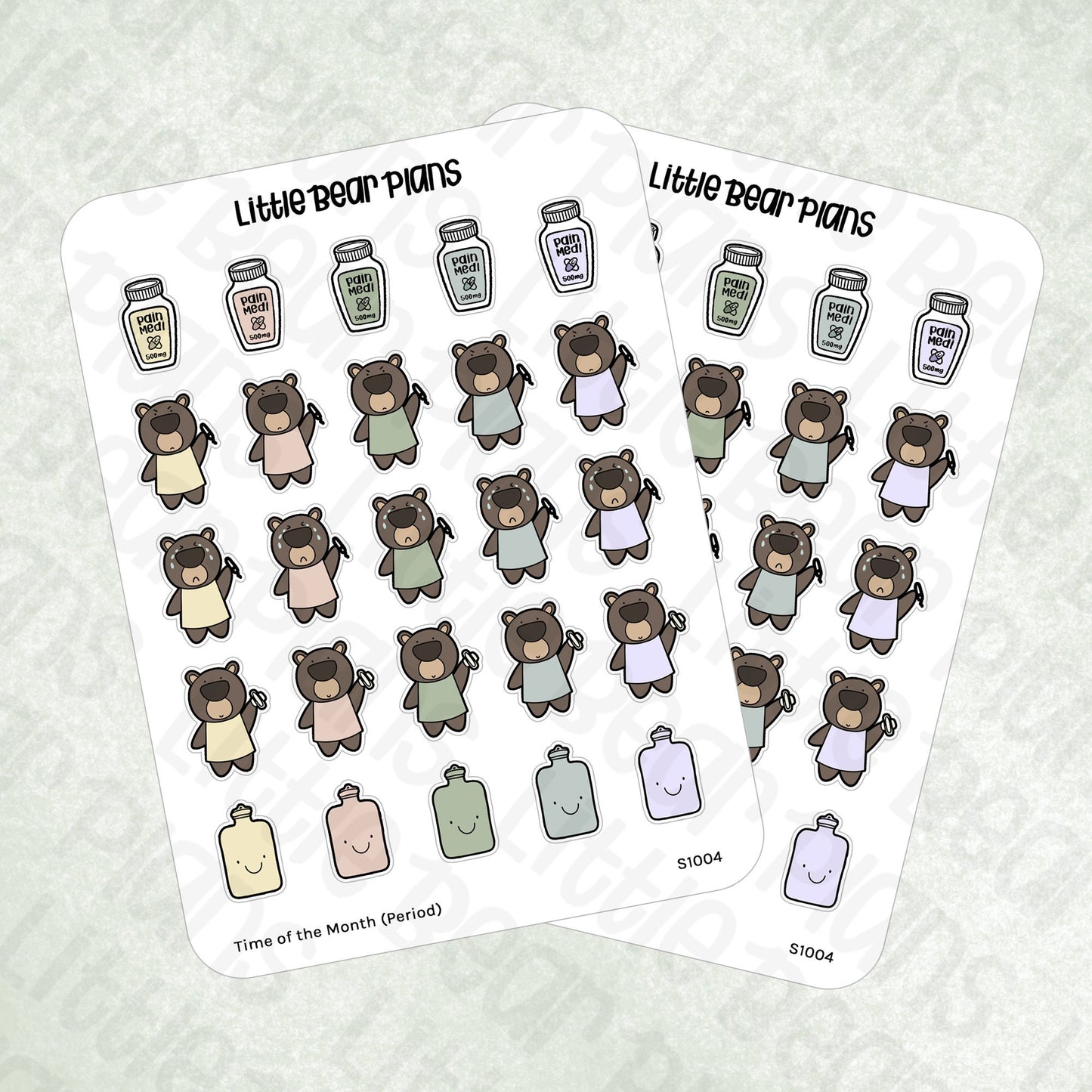 Time of the Month (Period) Deco Sticker Sheet