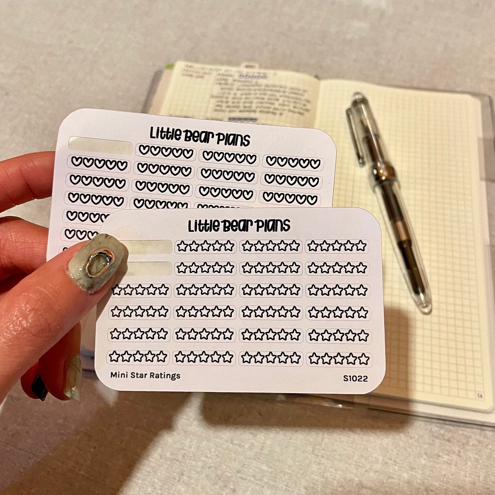 Postrating Sticker Mini Rating Review Sticker Sheet – littlebearplans