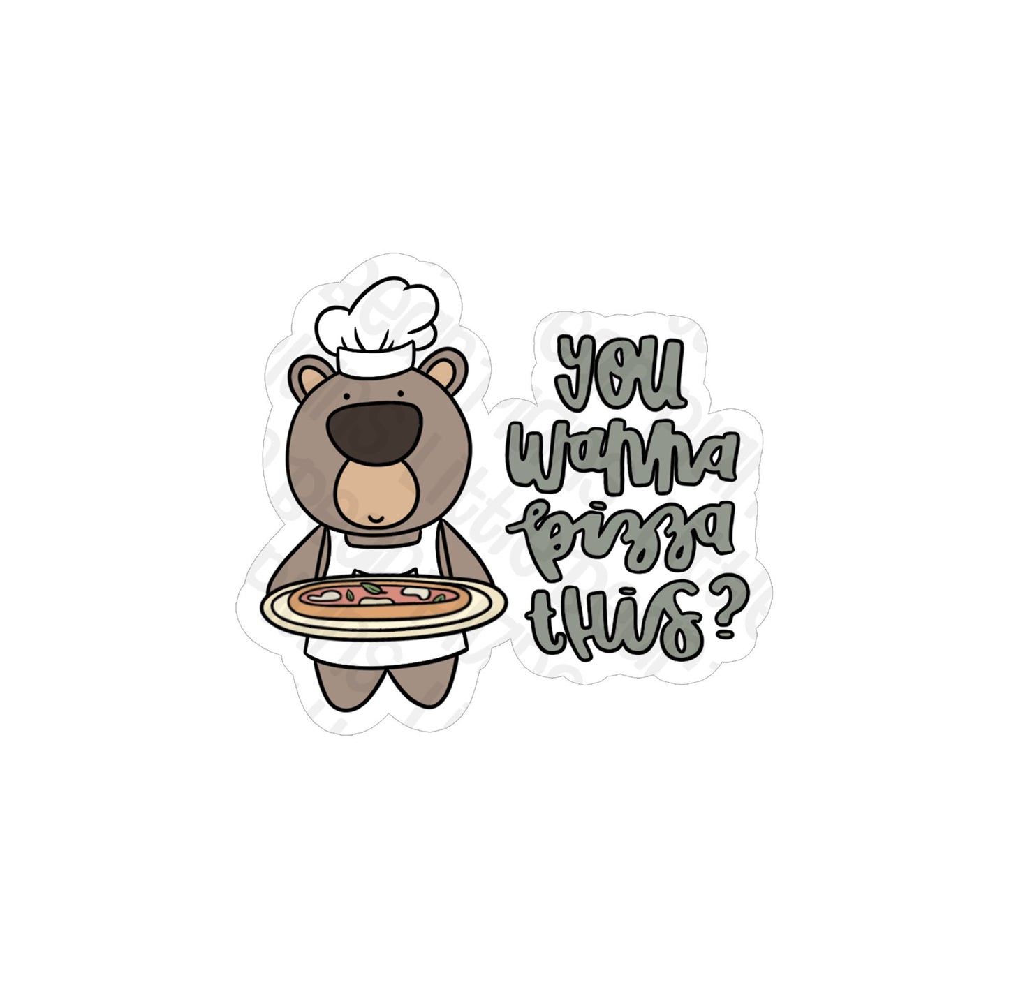 Cooking Little Bear Vinyl Stickers