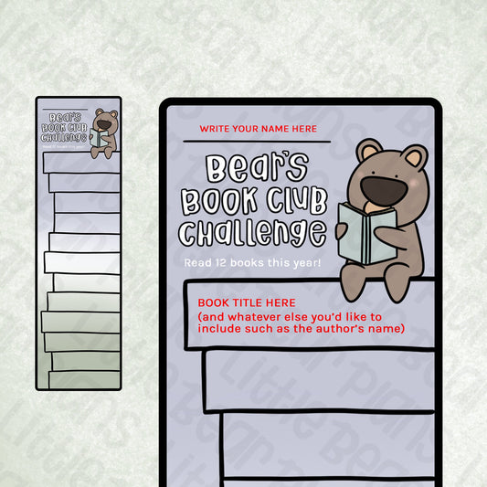 Little Bear Book Club Bookmark
