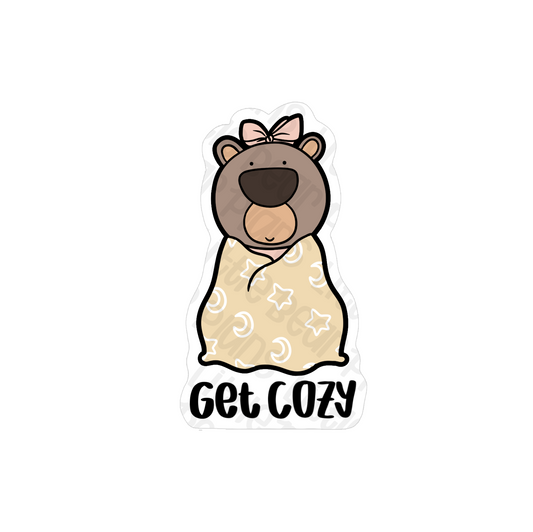 Get Cozy Vinyl Sticker