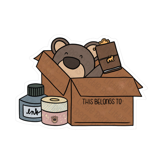 This Belongs To... Bear Vinyl Sticker