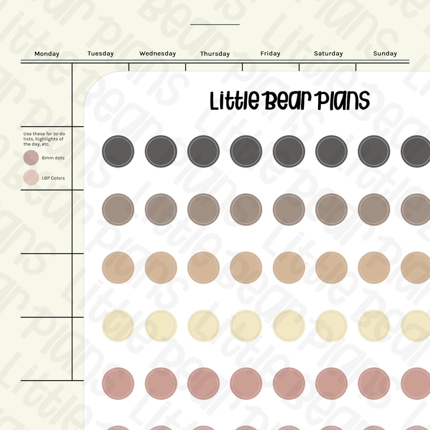 LBP Classic Medium 6mm Dot Stickers