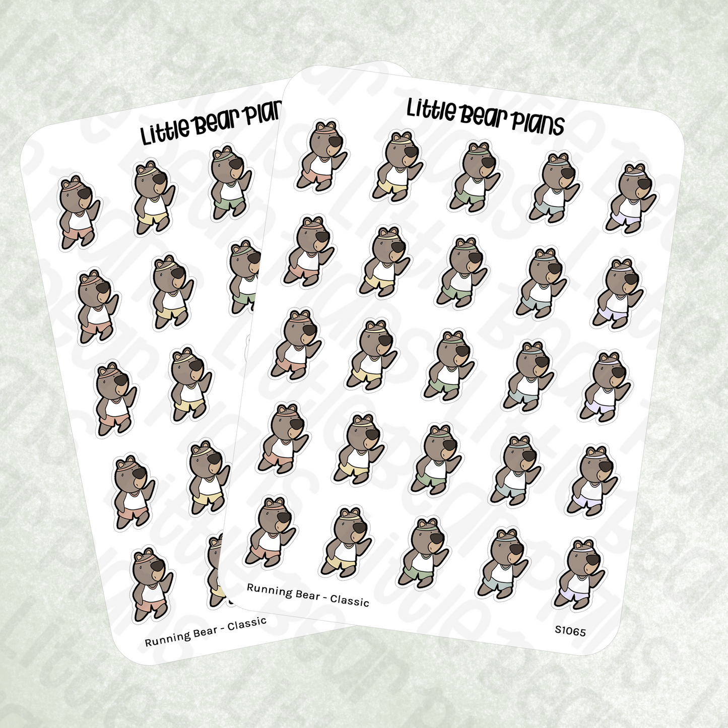 Running Bear Stickers