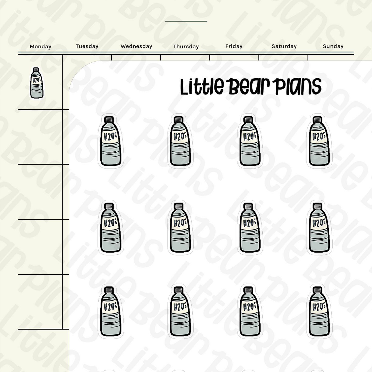 H2o Water Bottle Stickers