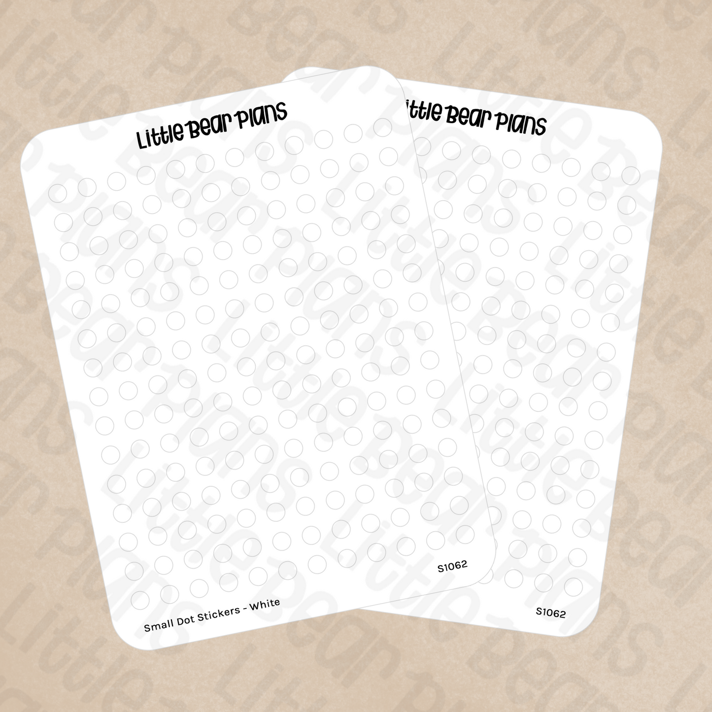 White Small 4mm Dot Stickers